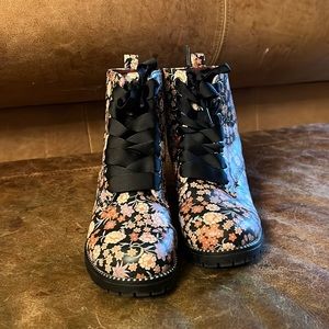 Floral Boots Size 2